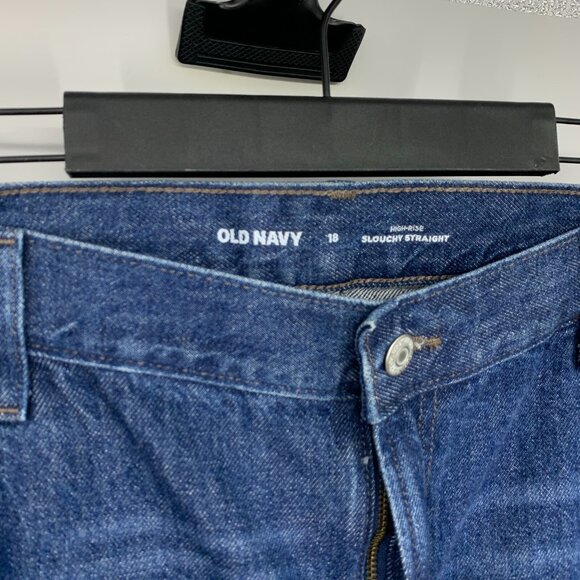 Old Navy Denim Shorts High Rise Slouchy Straight Fray Cut Off NWT - Picture 5 of 12